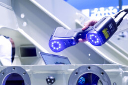 Messestandsituation mir Handscanner